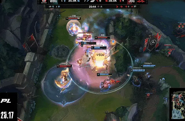 Xiaoxu鳄鱼战斗力拉满，JDG团战阵型更优轻松团灭WBG