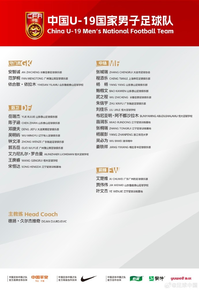 官网入口-上海申花U19梯队队员程添乐入选最新一期U-19国足集训名单